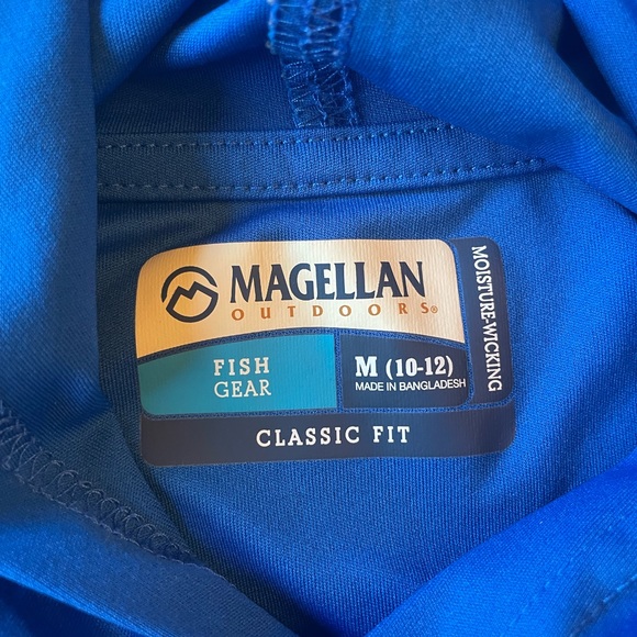 Magellan Outdoors Blue Long Sleeve Kids Tee - Picture 2 of 2